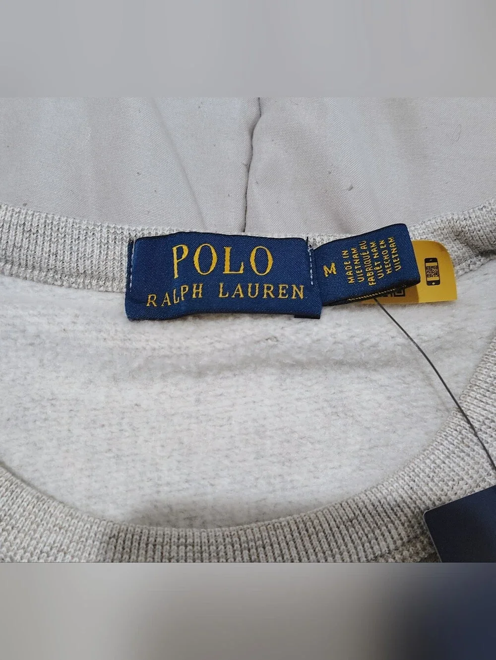 Polo Ralph Lauren RL Supply Div Graphic Crewneck Sweatshirt Gray Medium NWT